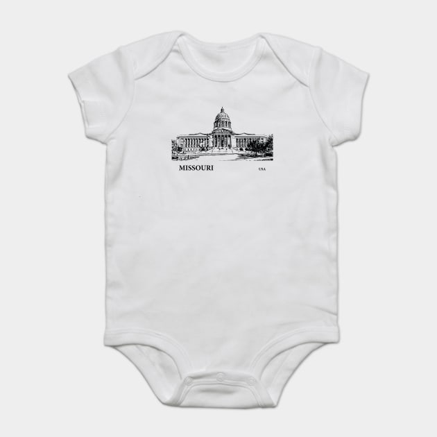 Missouri State USA Baby Bodysuit by Lakeric